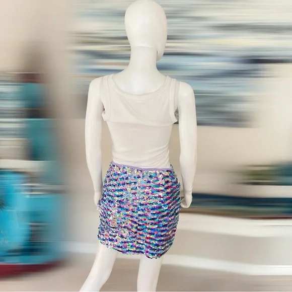 CES FEMME Cutest sequin mini skirt S M L - Picture 5 of 7